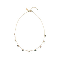 Chain necklace With Malachite Clusters - MALACHITE/GOLD