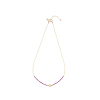 Pearl Ruby Necklace on Chain - RUBY/PEARL/GOLD