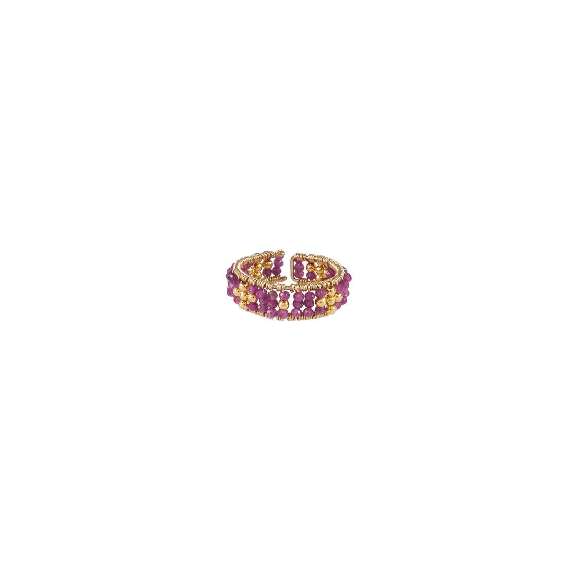 Adjustable Ruby Ring - RUBY/GOLD