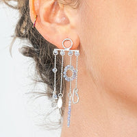 Silver Chandelier Tanzanite Earrings - TANZANITE/SILVER