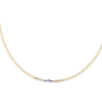 Tanzanite Utulivu Classic Necklace - PINK/TANZANITE/ROSE QUARTZ/GOLD