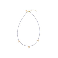 Tanzanite Necklace With Gold Clusters - TANZANITE/GOLD