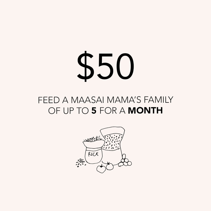 Feed a Maasai mama's family of up to 5 for a MONTH