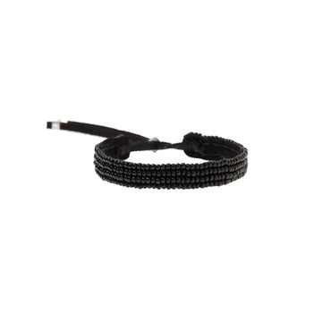 Adjustable Leather Bracelet - BLACK