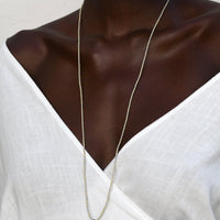 Long Pendant Origin Necklace - WHITE/IVORY/GRAY
