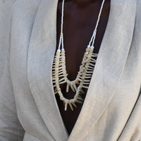 Layered Origin Necklace - WHITE/IVORY