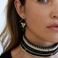 Eclectic Leather Choker - MULTICOLOR