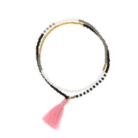 Elastic Tassel Wrap Bracelet - GRAY