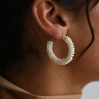 Small Jongoo Earrings - PEARL