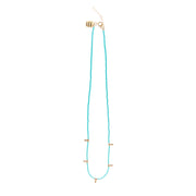 5 Drop Kisongo Necklace - TURQUOISE