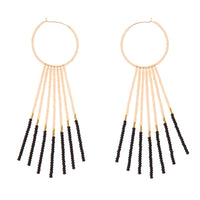 Porcupine Earrings - PINK/BLACK/GOLD
