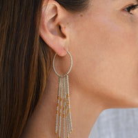 Porcupine Earrings - TAUPE/GOLD