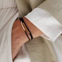 Triple Wrap Endito Bracelet - BLACK/PINK/GOLD