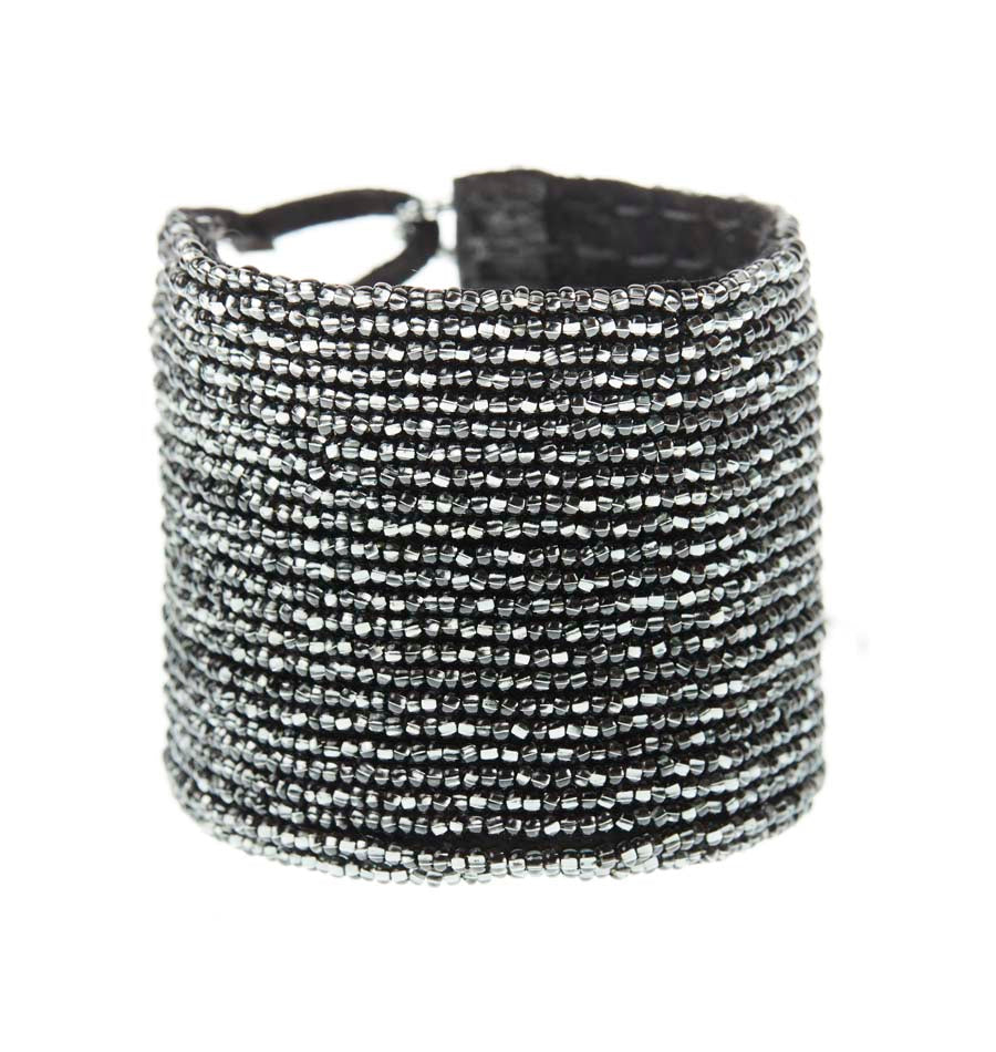 Leather Simple Bracelet - SHINY GRAPHITE