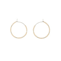 Small Silver Hoop Earrings - PINK/SILVER