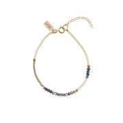 Assorted Beaded Bracelet - PEARL/PINK/BLUE/STEEL/TAUPE