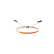 2 Line Warrior Bracelet - SALMON/WHITE/YELLOW