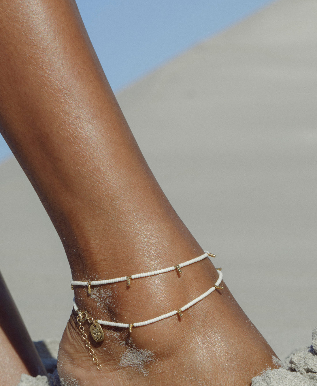 Kisongo Anklet - OFF WHITE