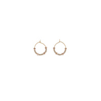 XS Crystal Hoops - TAUPE